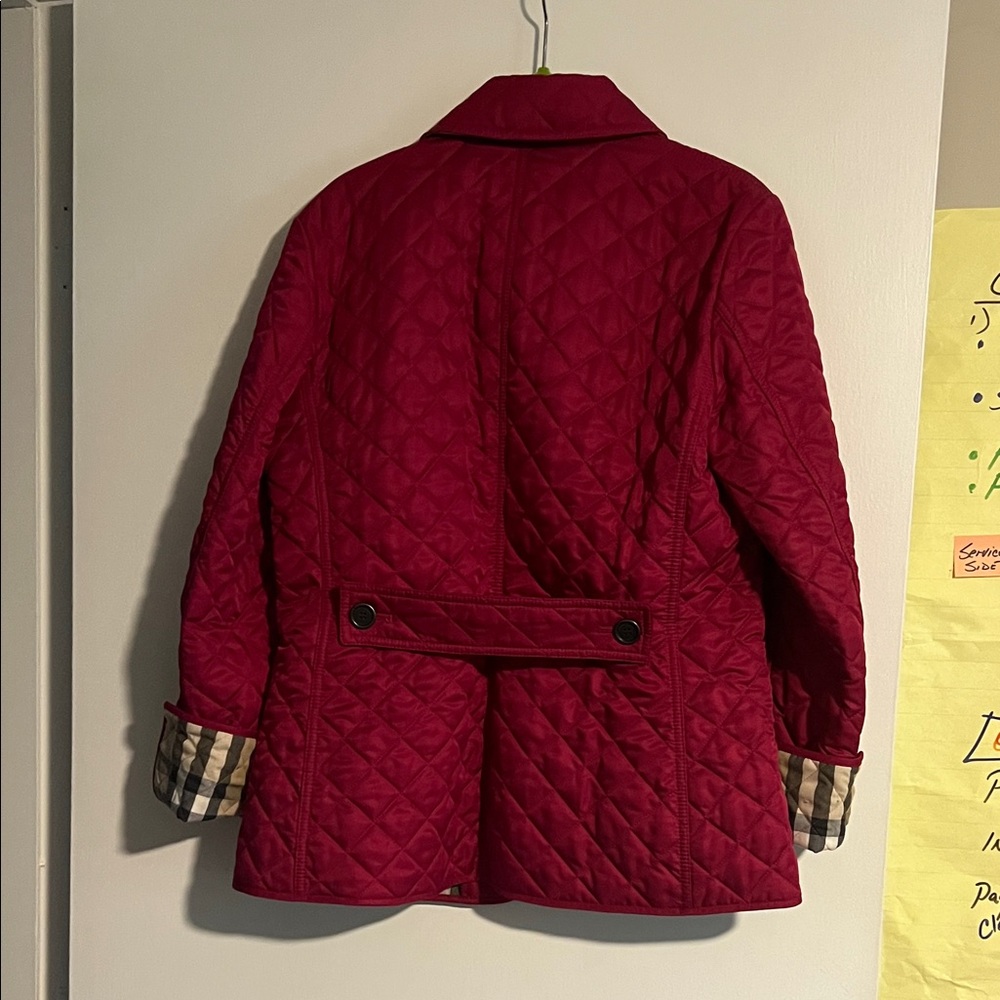 Beautiful Raspberry Pink Burberry Brit Jacket - Picture 2 of 5